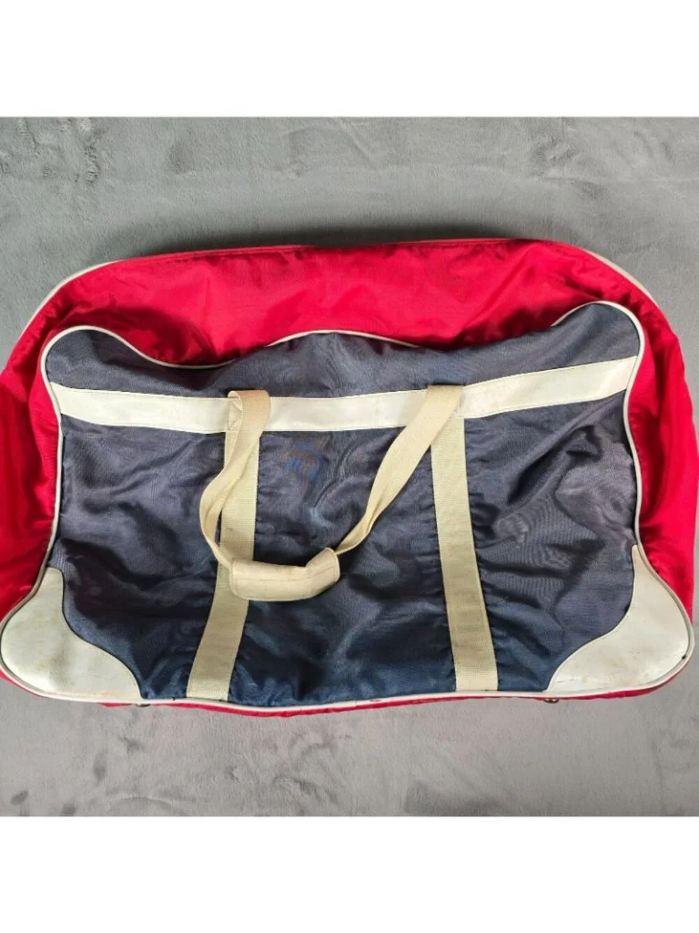 Distressed Vintage 1980s Levi's USA Olympics 1984 Duffel Travel Bag (M/L)